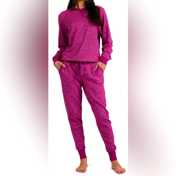 PAPINELLE So Soft Fleece Jogger Pajamas Set NWOT